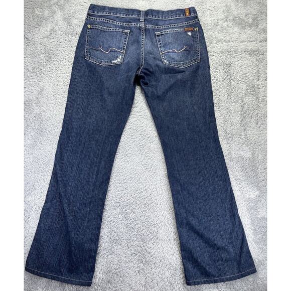 7 Seven For All Mankind Women Bootcut Jeans Western Size 31 (10) Distressed - Picture 2 of 9